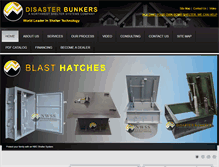 Tablet Screenshot of disasterbunkers.com